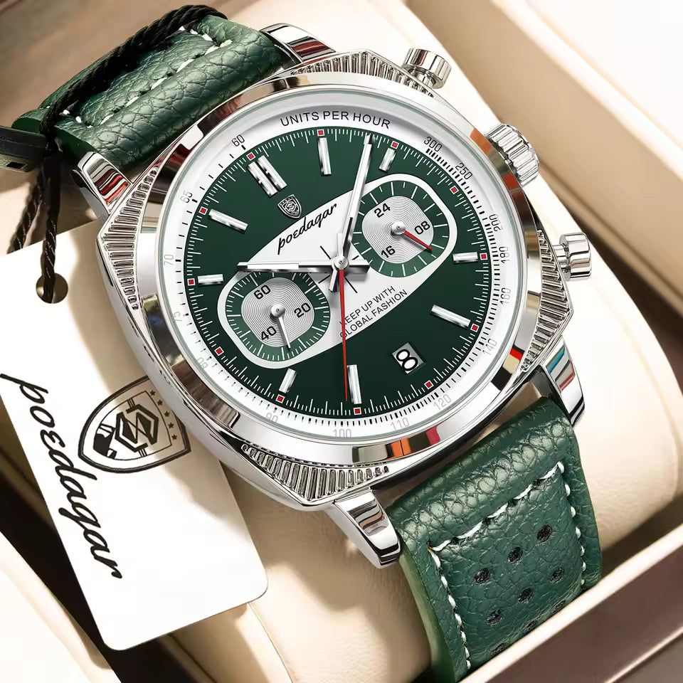 POEDAGAR® Elite Men's Vanguard Chronograph Quartz Watch