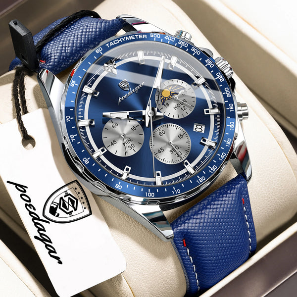 POEDAGAR® luxury Men's Apex Chrono Quartz Sport Watch