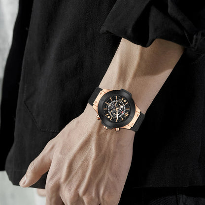 Vava Voom® Men's Quartz Luxury Sports Silicone Strap Watch