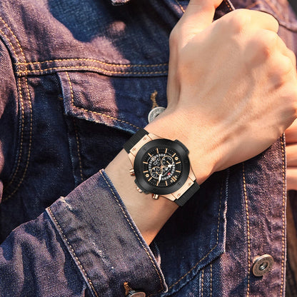 Vava Voom® Men's Quartz Luxury Sports Silicone Strap Watch