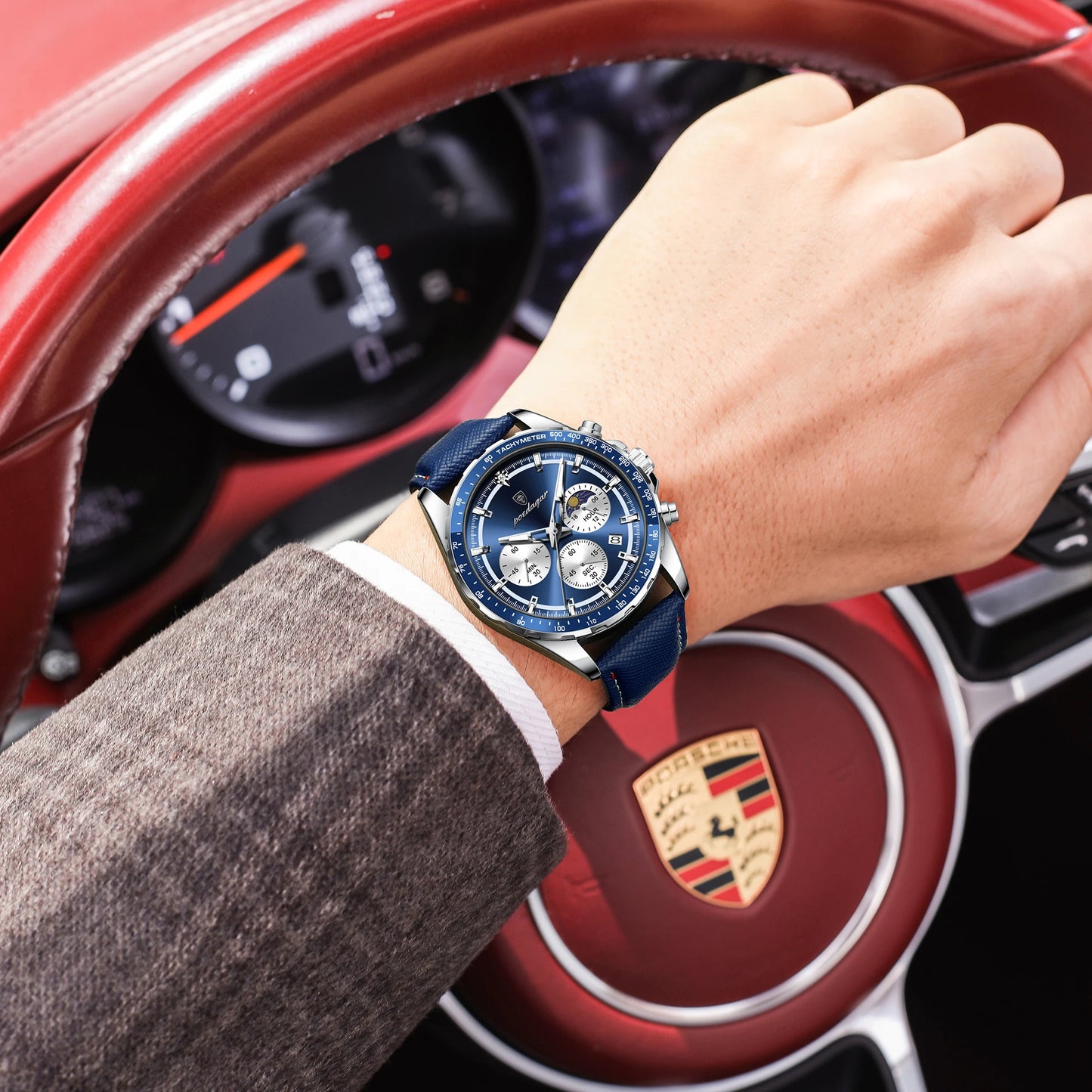 POEDAGAR® luxury Men's Apex Chrono Quartz Sport Watch