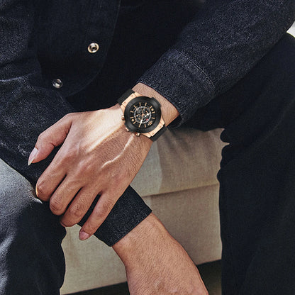 Vava Voom® Men's Quartz Luxury Sports Silicone Strap Watch