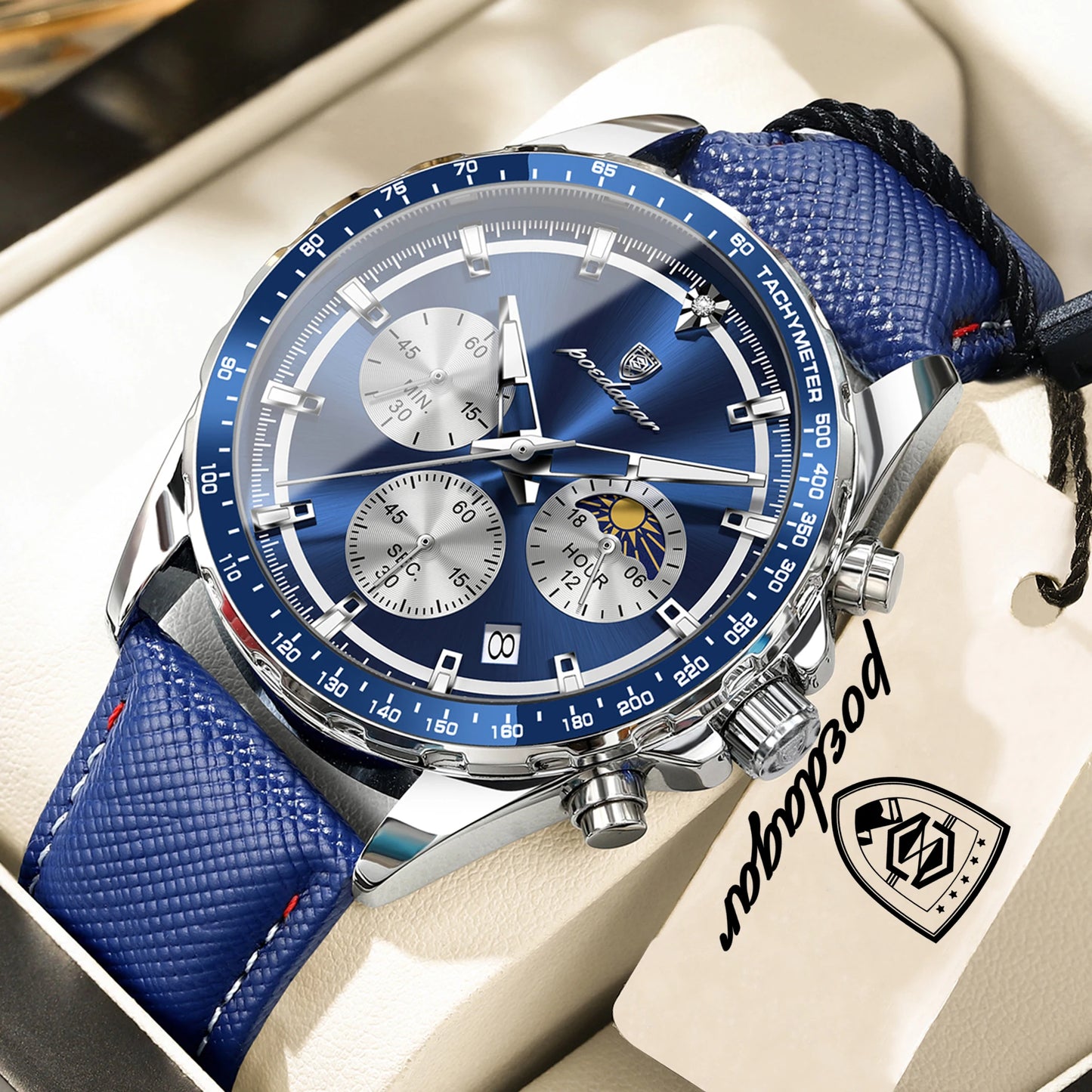 POEDAGAR® luxury Men's Apex Chrono Quartz Sport Watch