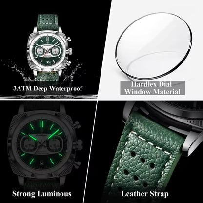 POEDAGAR® Elite Men's Vanguard Chronograph Quartz Watch